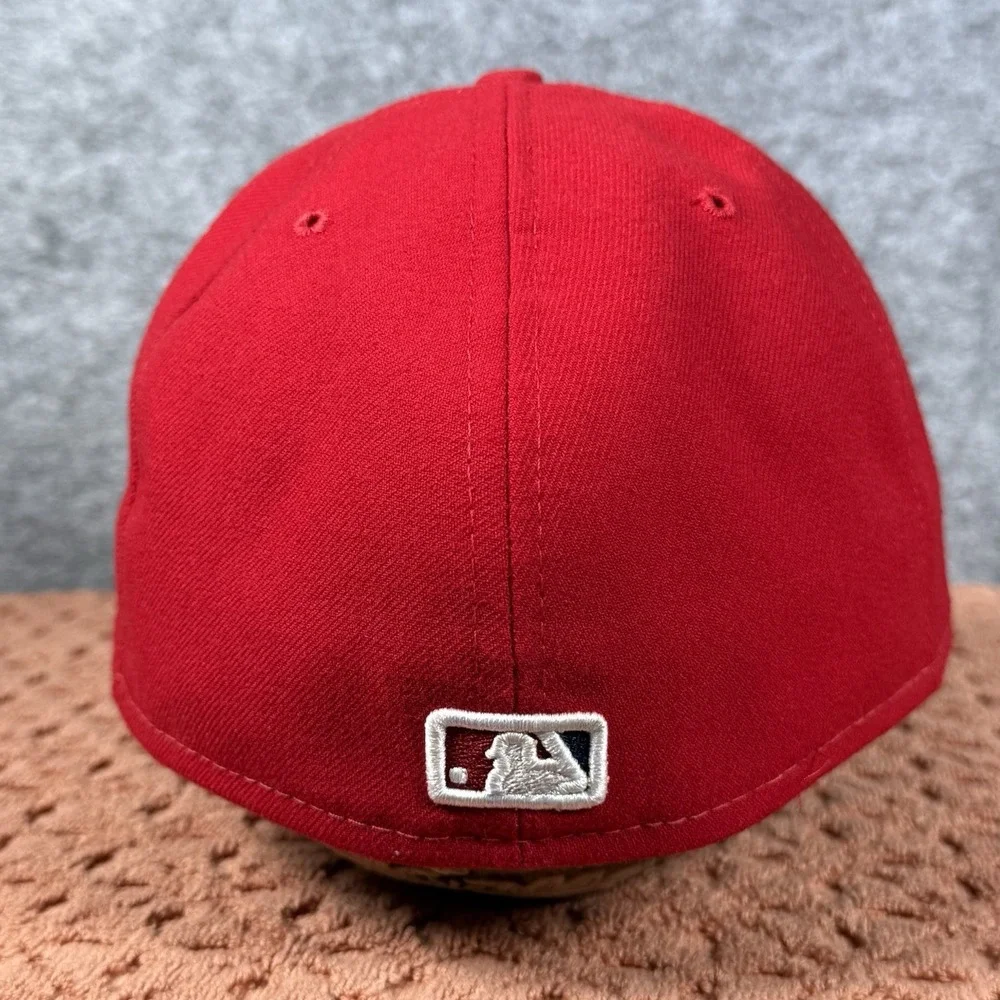 Washington Nationals Fitted Cap Red 7 1/2 New Era 59FIFTY USADA MLB